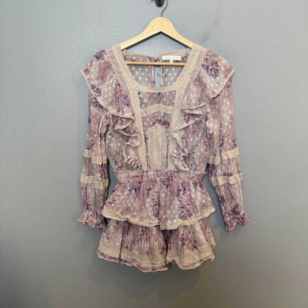 LOVESHACKFANCY minetta dress in powder size P or XS - Picture 3 of 7